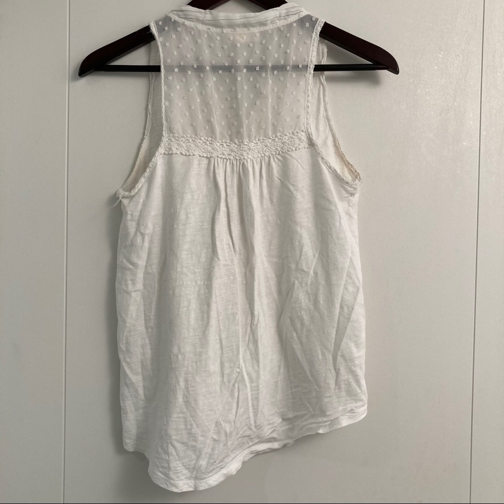 EUC! - Anthro | Meadow Rue Jenson Crochet Lace Top - Picture 4 of 9